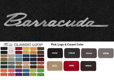 Lloyd Mats Classic Loop Plymouth Barracuda Custom 4 Pc Floor Mats (1967-1974) Foto 1 de 4