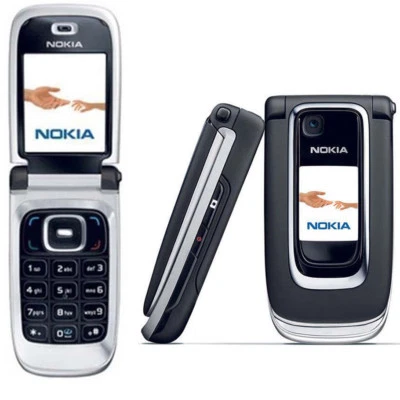 Nero sbloccato Nokia 6131 Flip Fold Grande schermo telefono cellulare originale