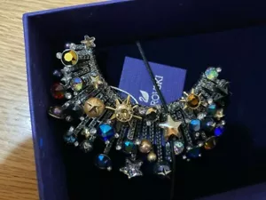 SWAROVSKI NOCTURNAL SKY BROOCH MULTI COLOURED MIXED METAL 5490236 NEW - Picture 1 of 2