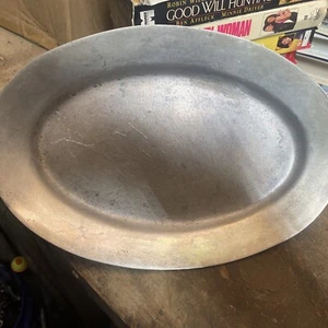 AC Fabricators 12” x 8” Aluminum Sizzlin Oval Platter Hawthorne CAL - Picture 1 of 3
