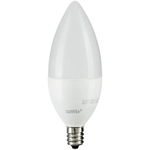 LED B11 Torpedo Chandelier Light 4.5W, 40W, 300LM, Candelabra E12, 4000K 1 Count - Picture 1 of 1