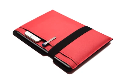 Handmade Sleeve for iPad, Magic/Smart Keyboard Compatible, Pencil Pocket Holder - Image 1 of 4