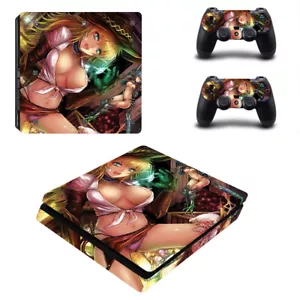 Sexy Lo último Anime Chica Stikcers Calcomanías Envolventes PS4 Delgadas Pro Consola Controladores Recubrimiento - Imagen 1 de 1