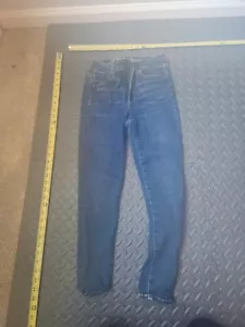 American Eagle Women's High Rise Jegging Next Stretch 2 Short Dark #S105 - Picture 1 of 5