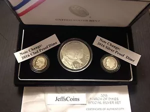 Juego de monedas de diez centavos W March of Dimes 2017 S revestido y plata prueba moneda de diez centavos sin reverso # 2024 - Imagen 1 de 12