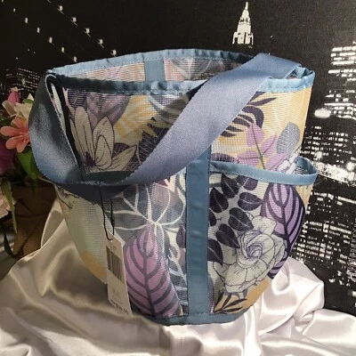 Carrito colgante Vera Bradley para dormitorios, cruceros, playa, hogar PALMA FLORAL * NUEVO CON ETIQUETAS Foto 1 de 4