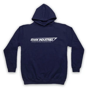 STARK INDUSTRIES UNOFFICIAL TONY IRON MAN MARVEL HERO ADULTS UNISEX HOODIE - Picture 1 of 11