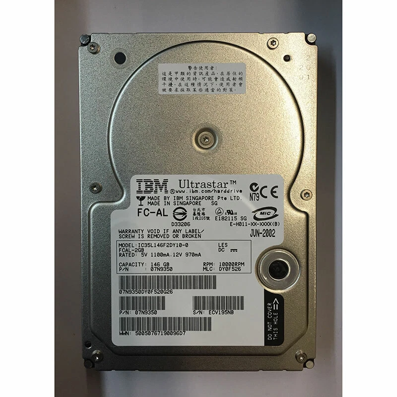 IC35L146F2DY10-0 - IBM 146GB 10K RPM FC 3.5" HDD - Image 1 of 1