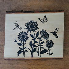 Solar Pyrography - Sunflowers Hummingbird Dragonfly Butterfly Honey Bee