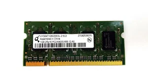 Qimonda 1GB 2Rx16 PC2-6400S Laptop Memory HYS64T128020EDL-2.5C2 - Picture 1 of 1