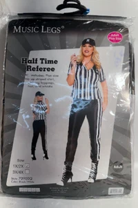 Music Legs Baseball Half-Time Referee Outfit, Plus Size, Woman Sports Events - Picture 1 of 2