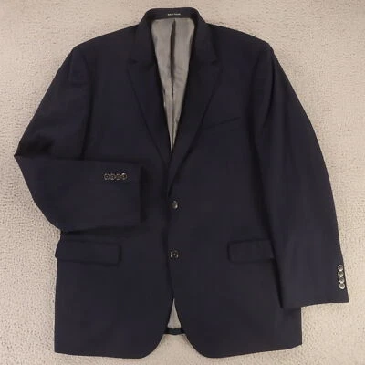 Pronto Uomo Jacket 2XL Blue Wool Blend Hopsack Blazer Sport Coat 50L 50XL - Image 1 of 4