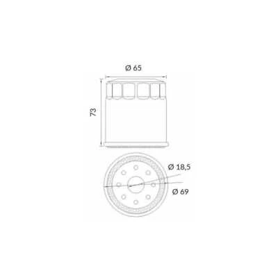 Filtre A Huile Honda Vfr 750 R (Rc30) 1987-1993 403550885 Foto 1 de 2