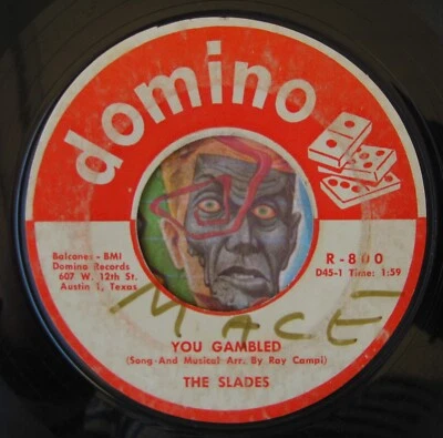 HEAR Slades 45 You Gambled / No Time DOMINO R&B doo wop Foto 1 de 2
