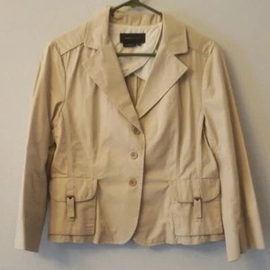 BCBG BROWN WOMEN'S JACKET. BUTTON DETAIL. VERY CUTE - Picture 1 of 6