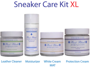 Juego de cuidado de zapatillas XL BB SNEAKERLINE limpiador, loción, crema blanca + crema protectora - Imagen 1 de 8