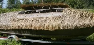 30"X 16 ft Duck Camo Blinds Waterfowl Fast Goose Grass Thatch Roll Palm Leaf - Picture 1 of 5