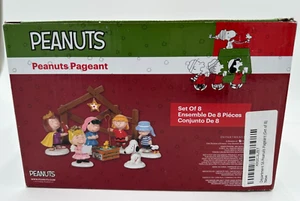 Juego de 8 estatuillas Department 56 Peanuts Pageant Snoopy Charlie Brown 2015 2011 - Imagen 1 de 8