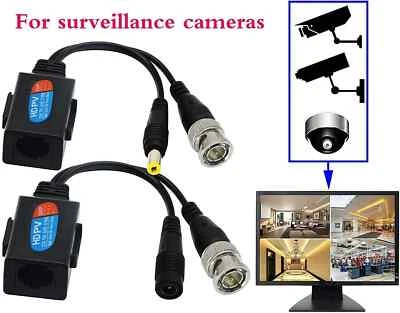 Video RJ45 a CCTV BALUN AHD CVBS CVI TVI BNC 3 4 5 8 MP 4K HD a través del conector UTP