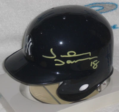 JOHNNY DAMON SIGNED NEW YORK YANKEES RIDDELL MINI HELMET - J.S.A. Authenticated - Image 1 of 4