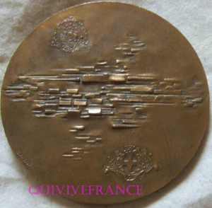MED10868 - MEDAILLE LIAISON ELECTRIQUE PARIS-MARSEILLE SNCF 1962 par DEMARCHI - Imagen 1 de 3