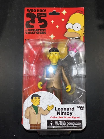 Simpsons Greatest Guest Stars Leonard Nimoy NECA Series 3 Action Figure *NEW* Cover