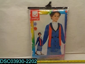 Victorian Nanny Costume, Blue, with Dress, Hat & Scarf SIZE M 5020570160350 - Picture 1 of 4
