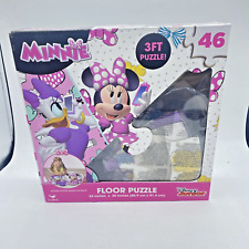 Disney Minnie Set 3 3 FT FLOOR PUZZLE #46 #24 & #24 AGES 3