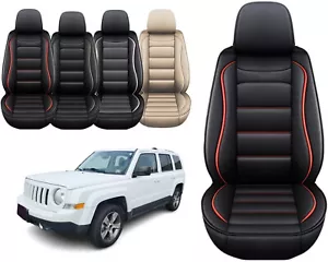Car 2 Seat Front Covers Cushion Pad PU Leather Fit For JEEP Patriot 2007-2017 - Picture 1 of 19