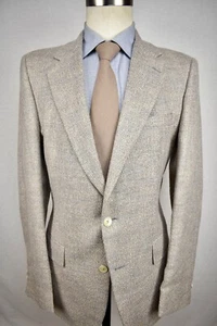 1976-1994 Botany 500 Light Brown/Gray Silk Blend Two Button Sport Coat Size: 38L - Picture 1 of 9