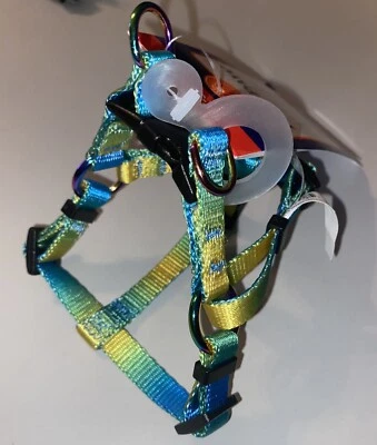"X-pequeño Top Pata Paso Arnés Cuello 8.5x9.5"" Circunferencia 9x12"" Hermosos Colores Nuevo con Etiquetas" Foto 1 de 4