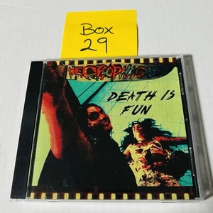NECROPHAGIA Death Is Fun CD RED STREAM - Picture 1 of 2