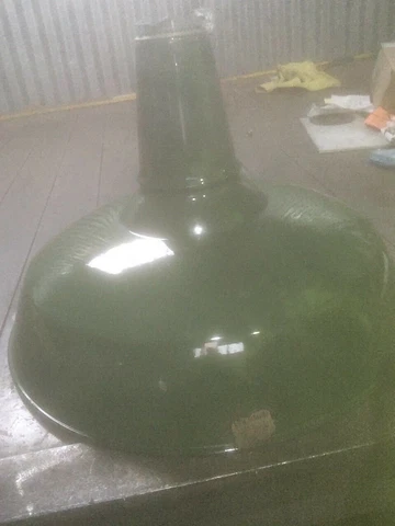 = vintage antique =- 18” Green Benjamin light fixture Cover