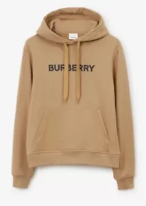 BURBERRY Neoprene Logo Cotton Hoodie Top.sz M. £550.Staff sale purchase.Beige - Picture 1 of 8