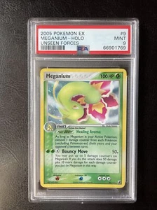 2005 Pokemon EX Unseen Forces #9 Meganium Holo PSA 9 neuwertig - Bild 1 von 2