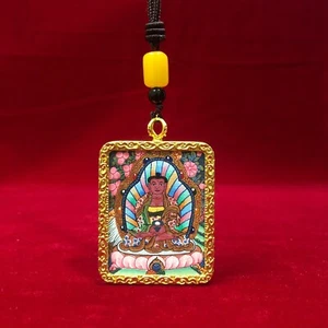 Colgante Buda Amitabha, Amuleto Buda Hecho a Mano, Collar, Joyería, Hecho a Mano - Imagen 1 de 10