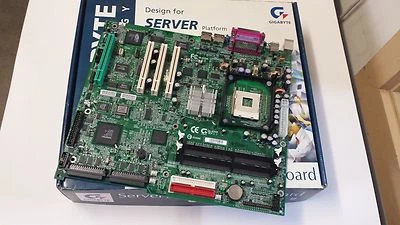 Gigabyte GA-8IRXR server board, socket 478 2xDDR support ECC RAM Adaptec 7899G - Image 1 of 3