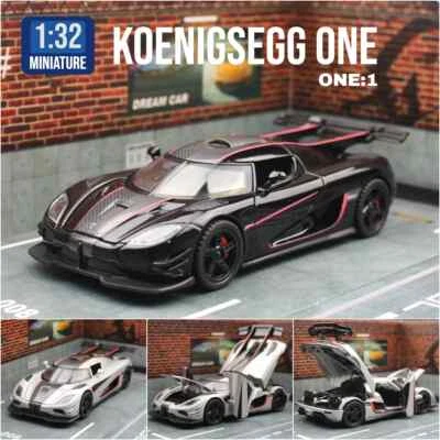 1/32  ONE Toy Car Model Diecast  Supersport Car Vehicle Sound  Light - Image 1 of 4