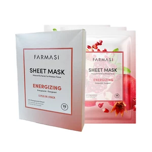 Farmasi Pomegranate Face Sheet Mask Set – Invigorating Care, 5 pcs (140 g) - Picture 1 of 1