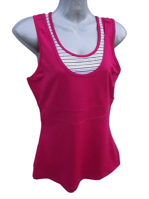 Nuevo con etiquetas Top deportivo de yoga marca Target rosa intenso para mujer talla 10 con sujetador de estante Foto 1 de 3