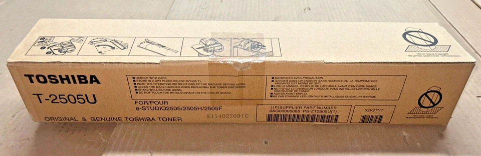 Tóner negro genuino Toshiba T2505U / T-2505U para e-studio 2505/2505H/2505F Foto 1 de 3