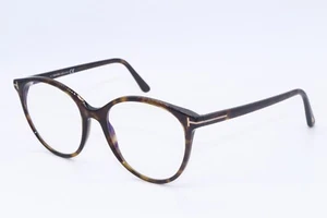 NEW TOM FORD TF 5742-B 052 HAVANA GOLD AUTHENTIC DESIGNER FRAME EYEGLASSES 53-18 - Picture 1 of 4