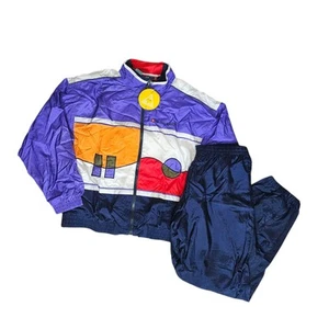 Rara tuta vintage Le Coq Sportif Jump Track nuova con etichetta prezzo originale nel 1992 era 190€! - Foto 1 di 11