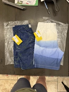 NWT Lot Of 2 Boys Swim Shorts Trunks Gap Kids Surf Size 12 XLarge XL Brand New - Picture 1 of 6