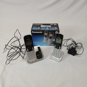 Panasonic KX-TGC222 Twin Cordless Home Phones With Answer Machine - Zdjęcie 1 z 11
