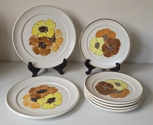 Denby Keramik Potpourri Honig 2x 8" Salatteller + 5x 6,5" Beilagenteller - Bild 1 von 3