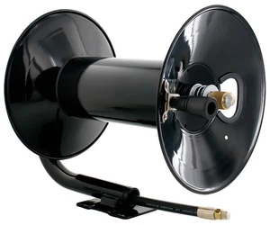 Steel Dragon Tools 4000 PSI 200' Black Powder Coated Pressure Washer Hose Reel - Picture 1 of 12