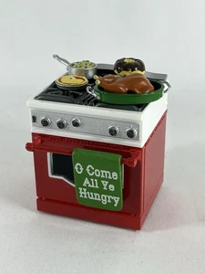 Hallmark Oh Come All Ye Hungry ornamento 2017 estufa de cocina navideña pavo Navidad - Imagen 1 de 5