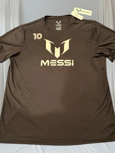 Camiseta Colección Messi Hombre Talla X-Grande Negra Con Logo Rosa - Nueva Con Etiqueta - Imagen 1 de 4