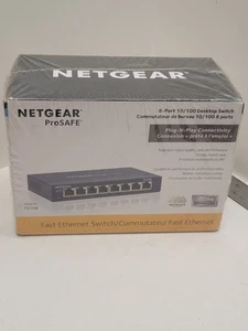 NETGEAR ProSafe 8 Port 10/100 Mbps Fast Ethernet Switch FS108 - Picture 1 of 5